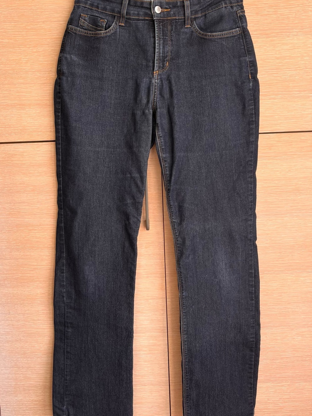 NYDJ Women's Dark Wash Marilyn Straight Leg Jeans Size 10
